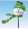 Tenna Tops Snowman Antenna Topper (Green) / Desktop Bobble Buddy 